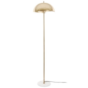 Present time Zlat&aacute; kovov&aacute; stojac&iacute; lampa Sway 154 cm