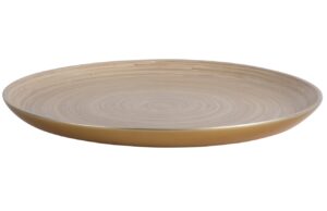 Present time Zlat&yacute; bambusov&yacute; serv&iacute;rovac&iacute; podnos Pura 42 cm