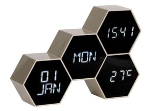 Present time Zlat&yacute; bud&iacute;k Level VI. s b&iacute;l&yacute;m LED displejem