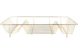 Present time Zlat&yacute; kovov&yacute; odkap&aacute;vač Romus 49 x 32 cm