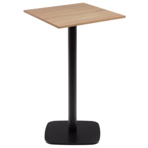 Př&iacute;rodn&iacute; barov&yacute; stůl Kave Home Dina 60 x 60 cm