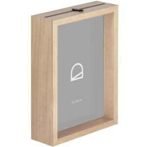 Př&iacute;rodn&iacute; dřevěn&yacute; fotor&aacute;meček Kave Home Flavina 19 x 14 cm