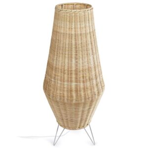 Ratanov&aacute; stojac&iacute; lampa Kave Home Large Kamaria 70 cm