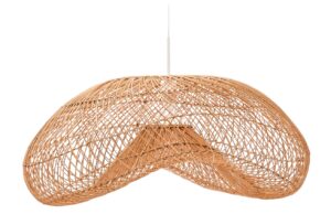 Ratanov&eacute; z&aacute;věsn&eacute; st&iacute;nidlo Kave Home Isora 80 x 60 cm