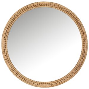 Ratanov&eacute; z&aacute;věsn&eacute; zrcadlo J-line Ulio 75 cm