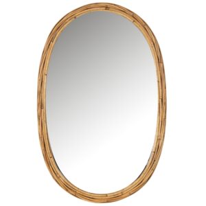 Ratanov&eacute; z&aacute;věsn&eacute; zrcadlo J-line Ulio 95 x 61