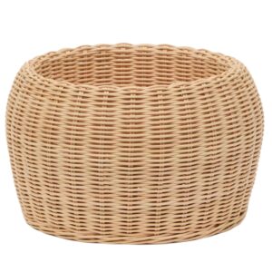 Ratanov&yacute; dekorativn&iacute; ko&scaron; Kave Home Zilna ⌀ 31 cm