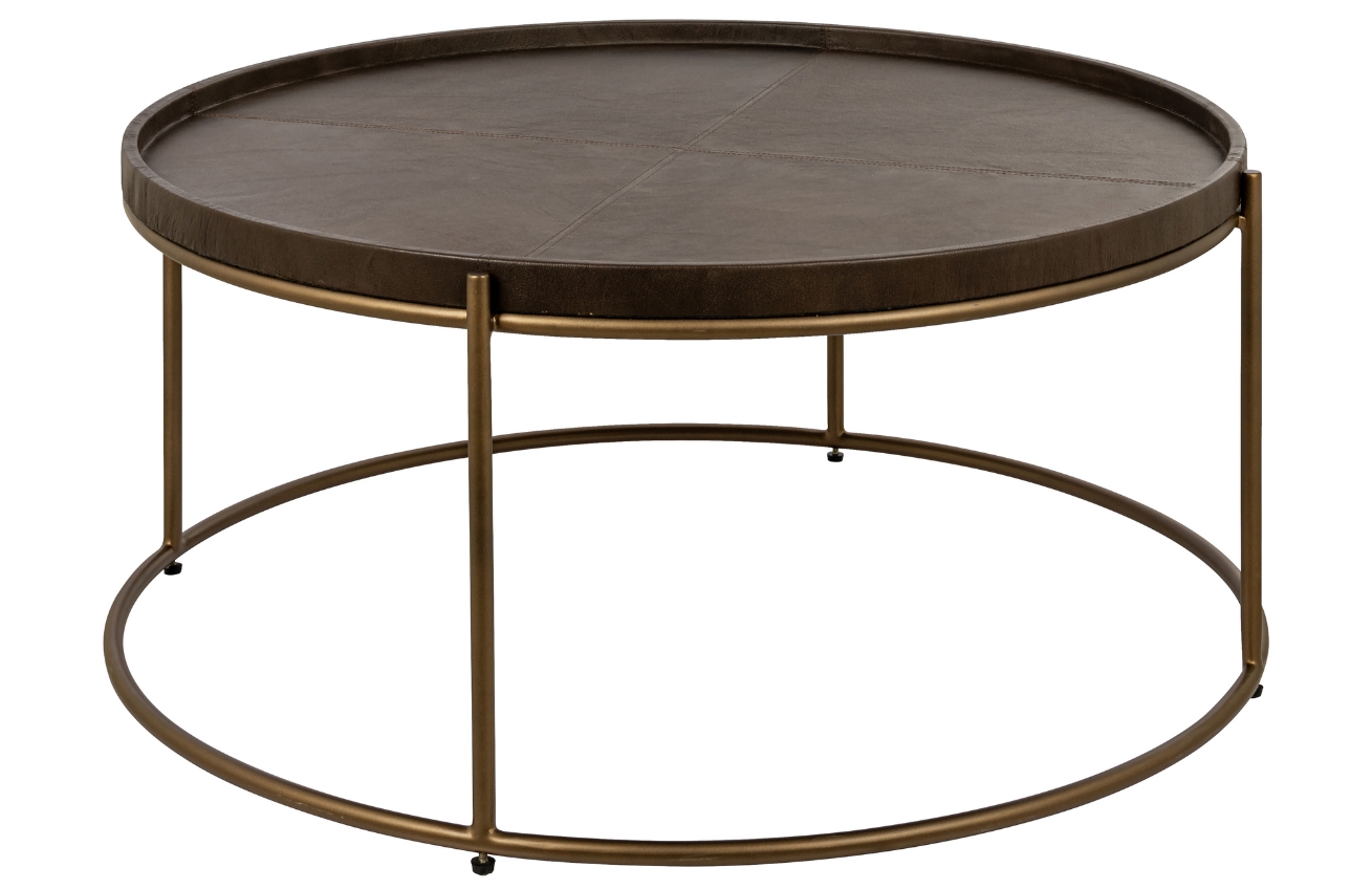 Richmond Kožený konferenční stolek Zillon 90 cm