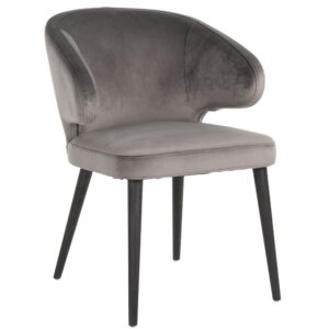 Richmond Sametov&aacute; j&iacute;deln&iacute; židle Indigo