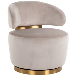 Richmond Sametov&eacute; otočn&eacute; křeslo Maxime