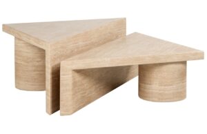 Richmond Set kamenn&yacute;ch konferenčn&iacute;ch stolků Fictus 91 x 91 cm