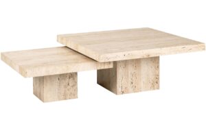 Richmond Set kamenn&yacute;ch konferenčn&iacute;ch stolků La Cantera 80x80 / 60x60 cm