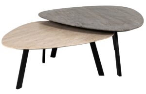 Richmond Set kamenn&yacute;ch konferenčn&iacute;ch stolků Spencer 95x85 / 87x78 cm