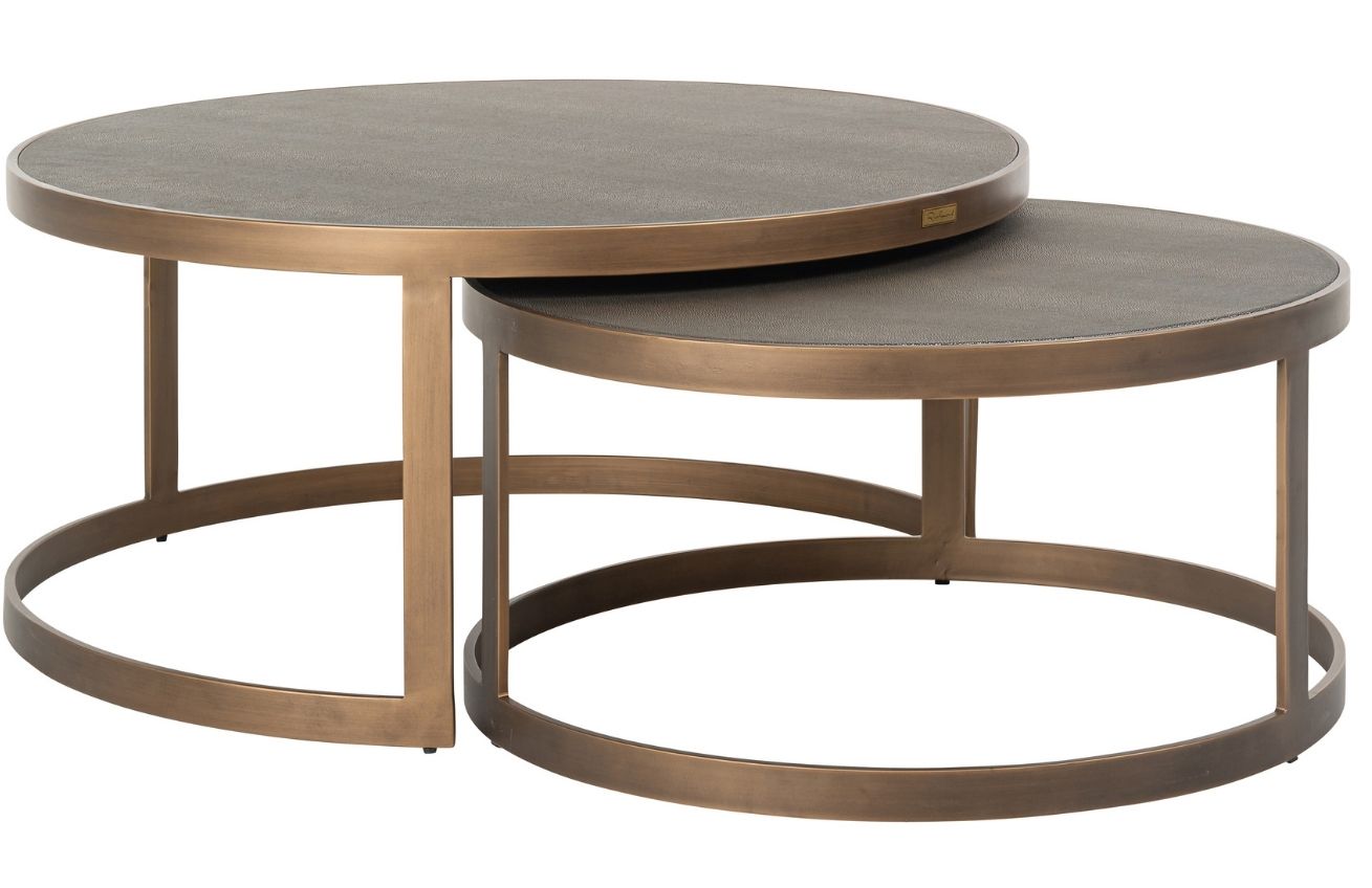 Richmond Set koženkových konferenčních stolků Bloomingville 74/91