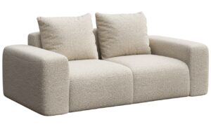 Rodier B&eacute;žov&aacute; boucl&eacute; dvoum&iacute;stn&aacute; pohovka Monce 212 cm