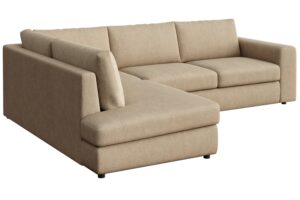 Rodier B&eacute;žov&aacute; rohov&aacute; pohovka Baga 297 cm