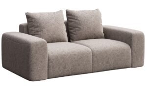 Rodier &Scaron;ed&aacute; čalouněn&aacute; dvoum&iacute;stn&aacute; pohovka Monce 212 cm