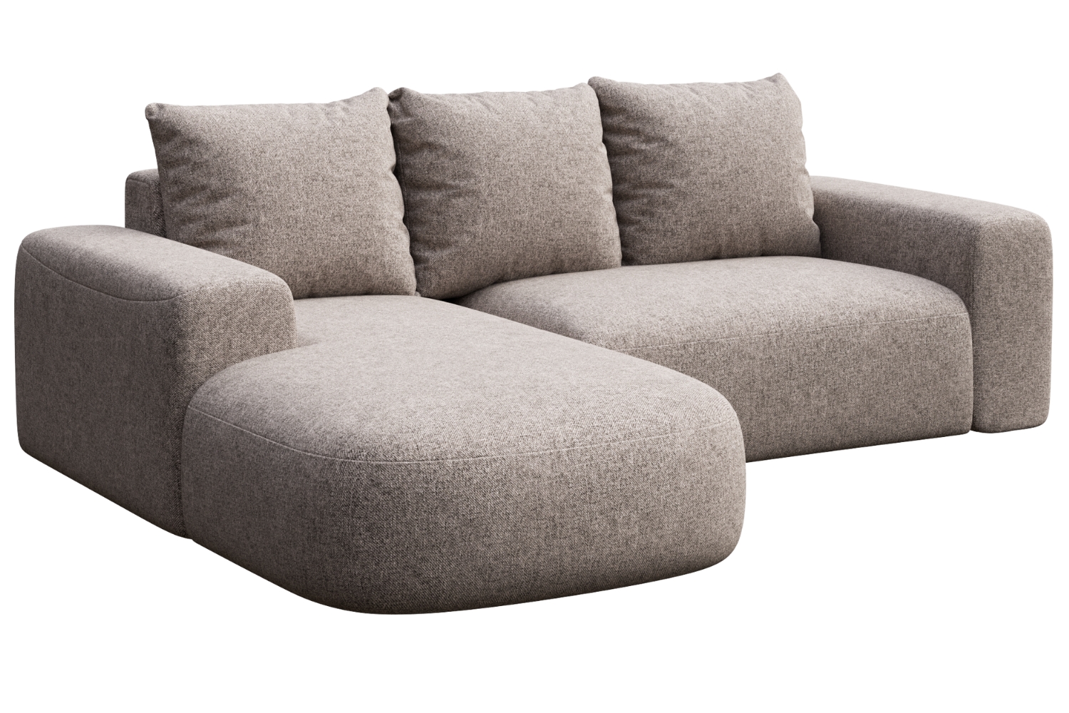 Rodier Šedá rohová pohovka Monce 255 cm