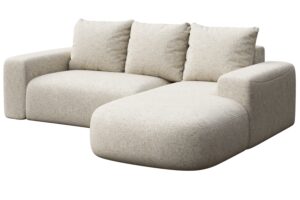 Rodier Světle b&eacute;žov&aacute; rohov&aacute; pohovka Monce 255 cm