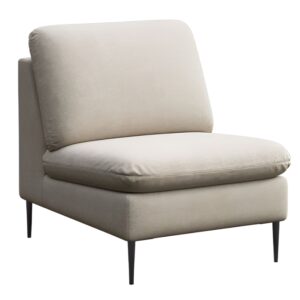 Rodier Světle b&eacute;žov&eacute; čalouněn&eacute; křeslo Belle