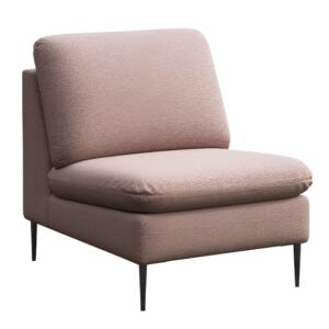 Rodier Světle růžov&eacute; čalouněn&eacute; křeslo Belle