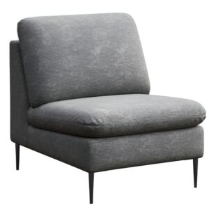 Rodier Světle &scaron;ed&eacute; čalouněn&eacute; křeslo Belle