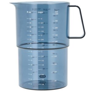 Rosti Modr&aacute; plastov&aacute; odměrka Mensura 1 l