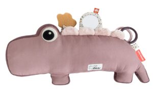 Růžov&aacute; l&aacute;tkov&aacute; hračka s aktivitami Done by Deer Croco