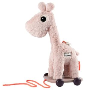 Růžov&aacute; ply&scaron;ov&aacute; tahac&iacute; hračka Done by Deer Raffi