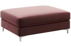 Růžov&aacute; sametov&aacute; podnožka DEVICHY Rothe