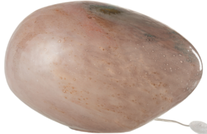 Růžov&aacute; skleněn&aacute; stoln&iacute; lampa J-line Planet 40 x 30 cm