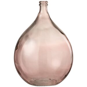 Růžov&aacute; skleněn&aacute; v&aacute;za J-Line Feen 56 cm