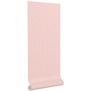 Růžov&aacute; tapeta na zeď Kave Home Arcadia 10 x 0