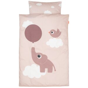 Růžov&eacute; bavlněn&eacute; dětsk&eacute; povlečen&iacute; Done by Deer Elphee baby