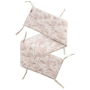 Růžov&yacute; bavlněn&yacute; mantinel do post&yacute;lky Quax Natural 172 cm