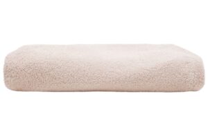 Růžov&yacute; boucl&eacute; potah na taburet Kave Home Kaeli 60 cm