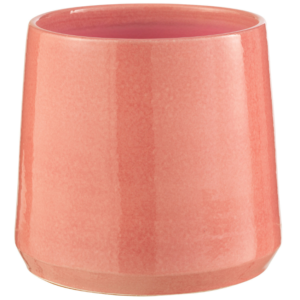 Růžov&yacute; keramick&yacute; květin&aacute;č J-line Asol 24 cm