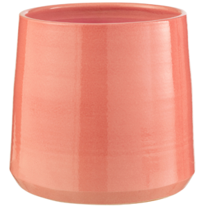 Růžov&yacute; keramick&yacute; květin&aacute;č J-line Asol 28 cm