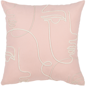 Růžov&yacute; pol&scaron;t&aacute;ř J-line Stracto 45 x 45 cm