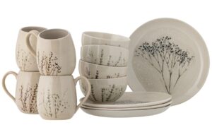 Sada b&eacute;žov&eacute;ho kameninov&eacute;ho n&aacute;dob&iacute; Bloomingville Bea