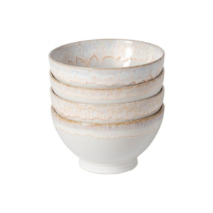 Sada čtyř b&iacute;l&yacute;ch misek COSTA NOVA LATTE BOWLS 15 cm