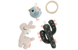 Sada l&aacute;tkov&yacute;ch senzorick&yacute;ch hraček Done by Deer Tiny Lalee