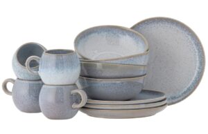 Sada modr&eacute;ho kameninov&eacute;ho n&aacute;dob&iacute; Bloomingville Paula