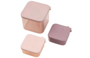 Sada růžov&yacute;ch plastov&yacute;ch potravinov&yacute;ch boxů Done by Deer Elphee M