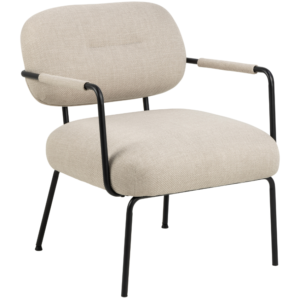 Scandi B&eacute;žov&eacute; čalouněn&eacute; lounge křeslo Demijon