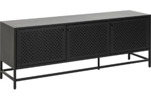 Scandi Čern&aacute; kovov&aacute; komoda Renna 160 x 40 cm