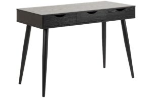 Scandi Čern&yacute; dřevěn&yacute; pracovn&iacute; stůl Pluto 110 x 50 cm