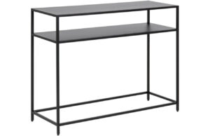 Scandi Čern&yacute; kovov&yacute; toaletn&iacute; stolek Alister 100 x 35 cm