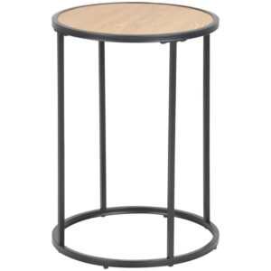 Scandi Dubov&yacute; kulat&yacute; odkl&aacute;dac&iacute; stolek Darila 55 cm