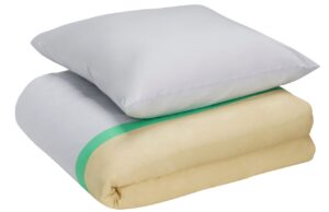 &Scaron;ed&aacute; bavlněn&aacute; sada povlečen&iacute; H&uuml;bsch Block 140 x 200 cm